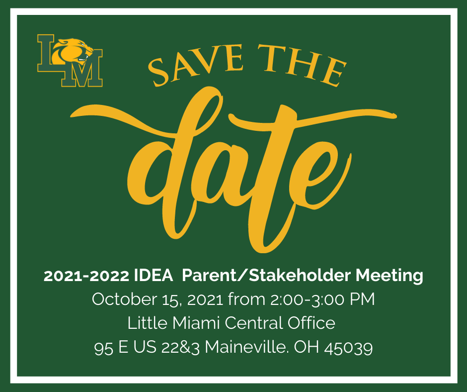 save the date text on green background